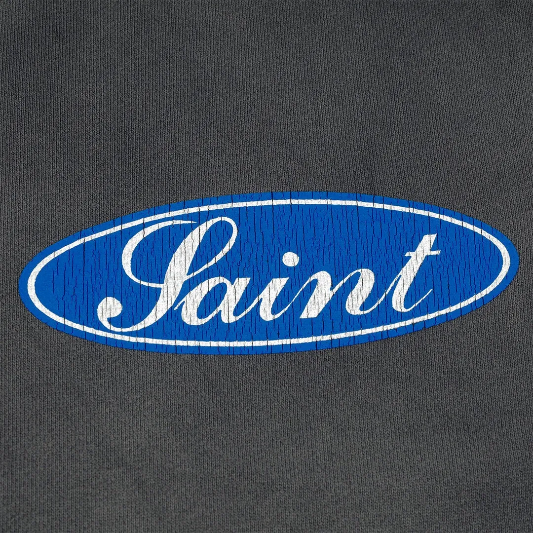 SAINT Mxxxxxx SWEAT PANTS/LOVE AMONG/BLK blue SAINT barrage sweatpants, washed black S-XL, top-notch printing and distressing process, very close to the original distressed feeling, Assute dyeing, whole piece sprayed with horse fade, wormhole destruction treatment, heavy fermentation washing to create NEW VINTAGE texture, factory four-needle and six-thread workmanship, no bone seams, correct main mark, wash mark